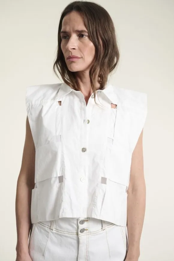 Kami cotton kort skjorte