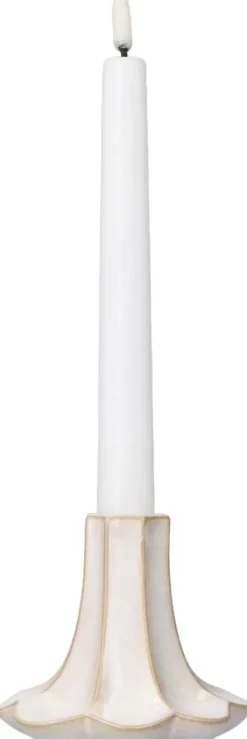 Kantarel Lysestage H10 cm sand