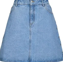 Kessia Denim Lace-up Skirt