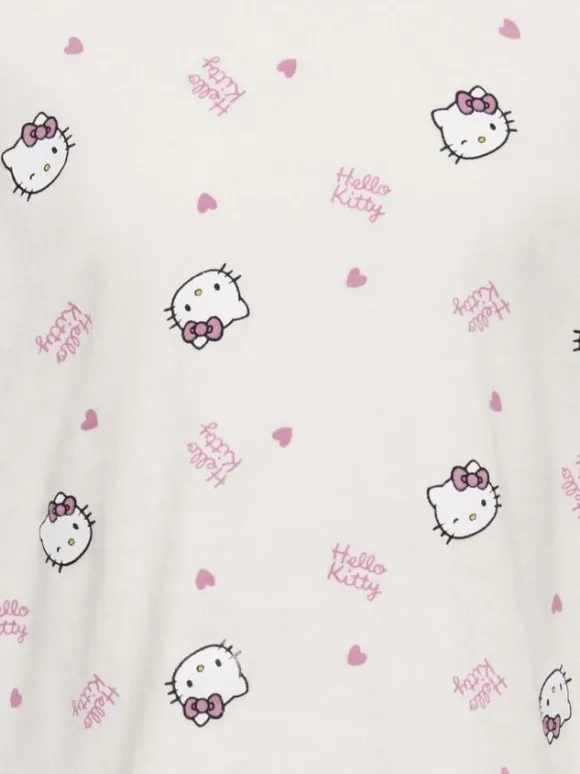 KMGKITTY LIFE SS LOOSE PRINTED TEE