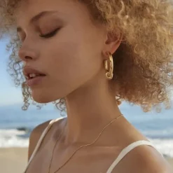 Knot Hoops Earrings