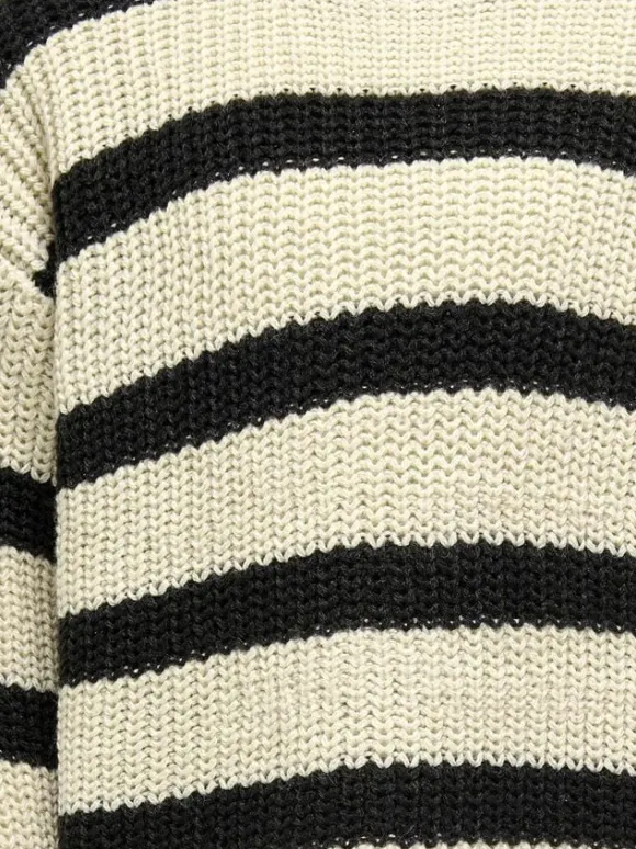 KOGJUSTY L/S STRIPE PULLOVER KNT NO