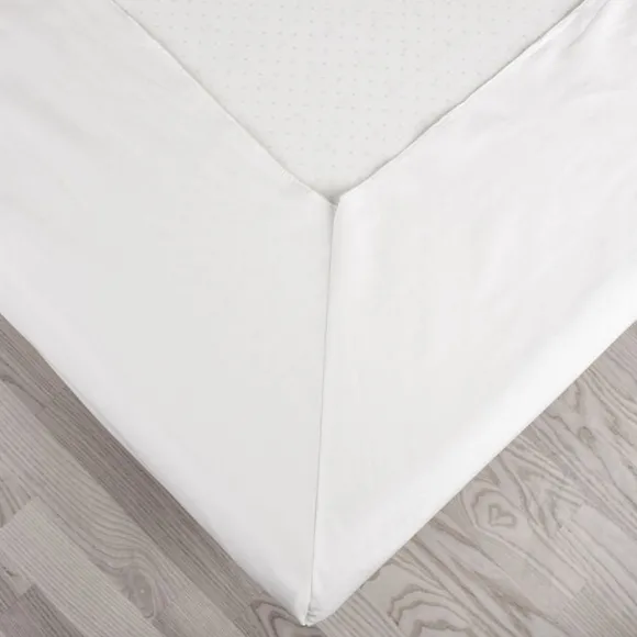 Økologisk kuvertlagen, percale - GOTS, hvid