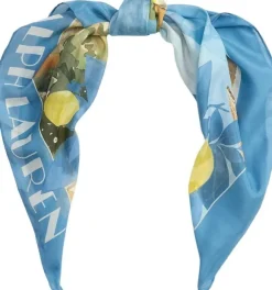 Landscape-Print Cotton-Silk Square Scarf