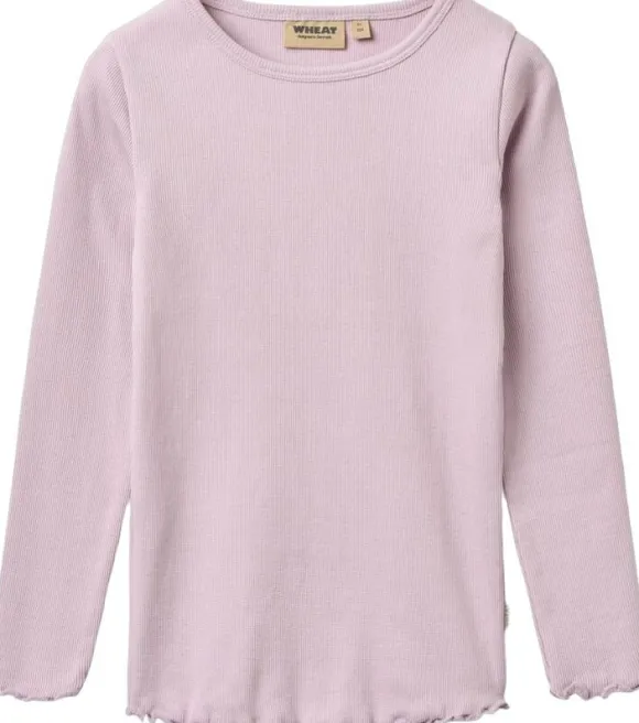 Langærmet Rib T-shirt Ida