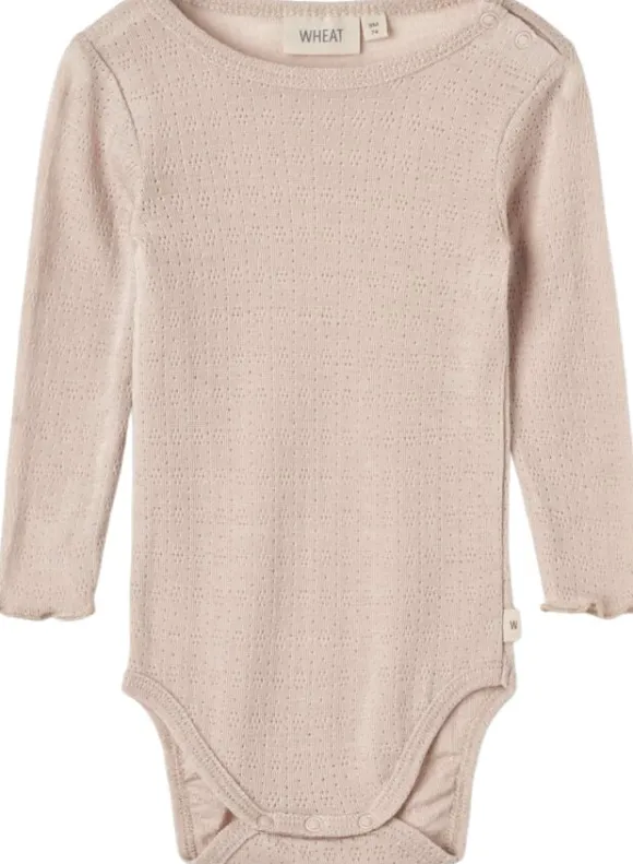 Langærmet Uld/silke body Liea