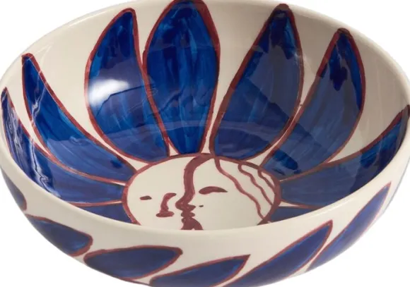 La Pittura Bowl - Ø18 - Deep blue flower