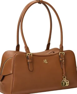 Leather Large Marcy Zip Satchel