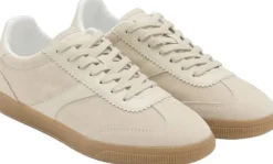Leather mixed sneakers