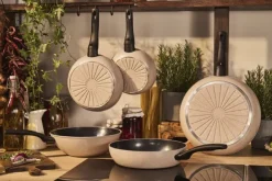 Ledro Stekpanna 28 Beige Rund Aluminum