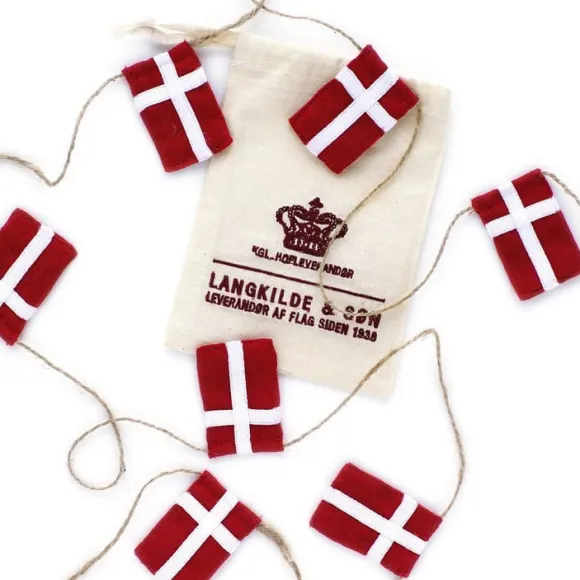 Lille flagranke med Dannebrogsflag