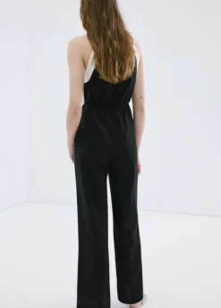 Linen halter jumpsuit