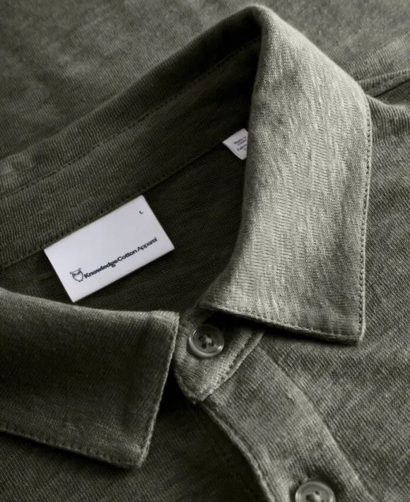 Linen polo - GOTS/Vegan