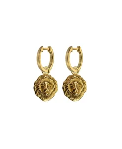 Lions head earrings