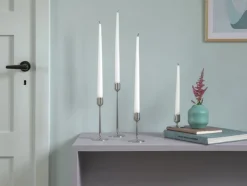 Ljusstake Dorotea 7 x 23,5 cm Blankt stål
