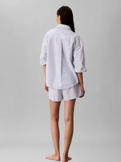 Logo Patch Poplin Shorts