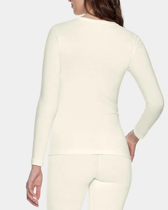 Long sleeve T-shirt O neck Wool Lyocell