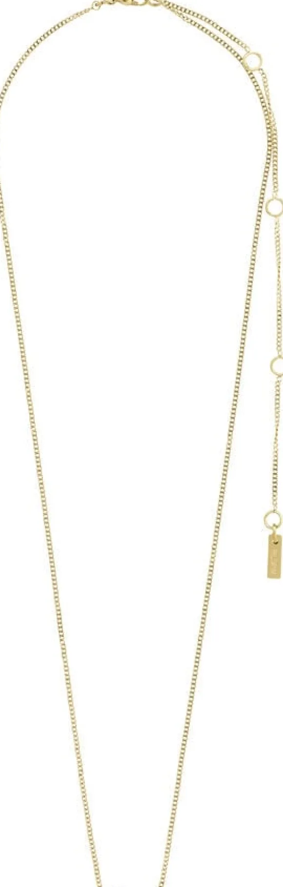 LOVE recycled necklace gold-plated