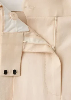 Low-rise lyocell trousers