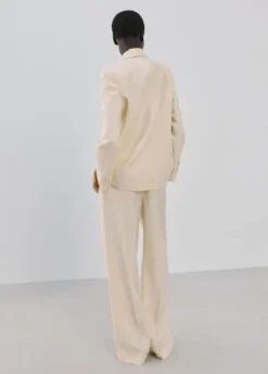 Low-rise lyocell trousers
