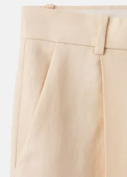 Low-rise lyocell trousers