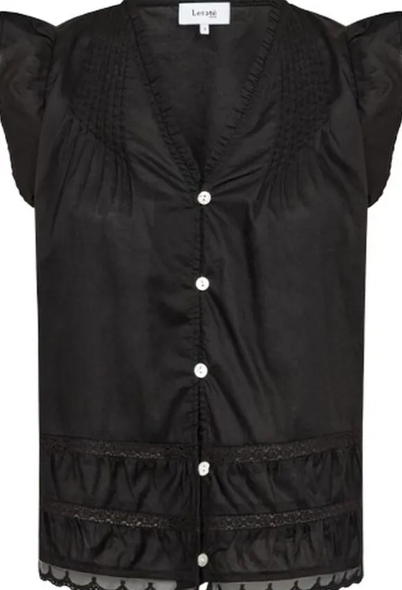 LR-ROSY 2 Bluse Sort