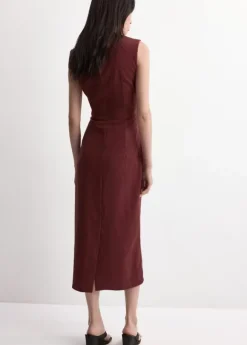 Lyocell dress with knot detail