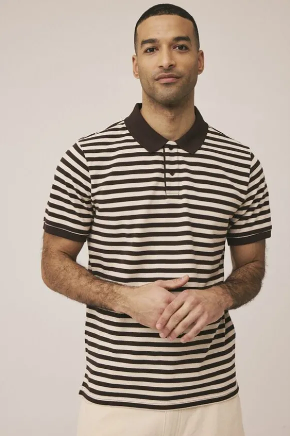 Maddox 3 stripe polo GOTS
