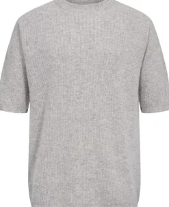 Mads 6 Rib strik t-shirt - 100% Cashmere