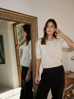 Maia Stone Knit blouse