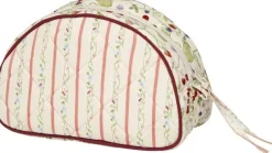 Makeup Bag Medium Summer Stripes Peach