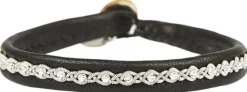 Malin Facet Silver Beads Black 17 cm