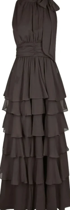 Marli Solid Chiffon Dress