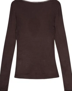 Mesh Trim Long Sleeve