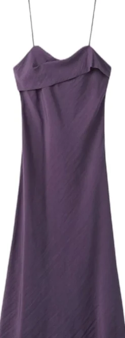 Midi dress with a wrap neckline