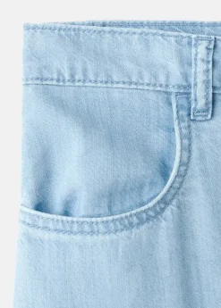 Mid-rise palazzo jeans