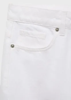 Mid-rise straight jeans