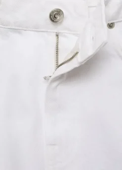 Mid-rise straight jeans