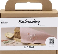 Mini DIY Kit Broderi, Stofserviet