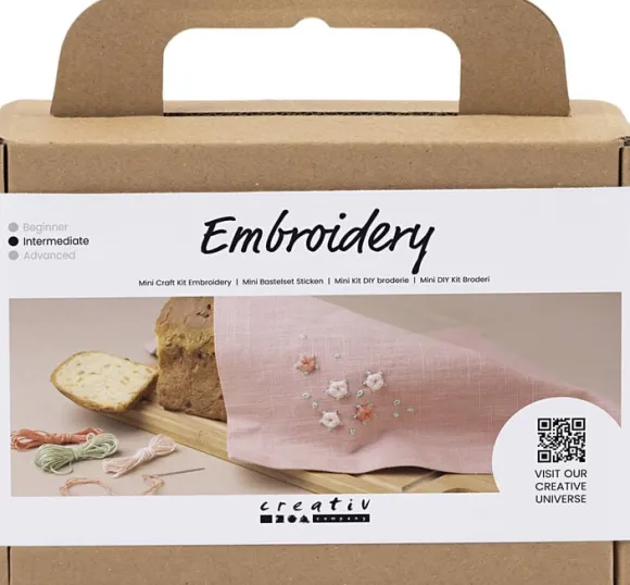 Mini DIY Kit Broderi, Stofserviet