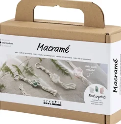 Mini DIY Kit Macramé, Nøglering