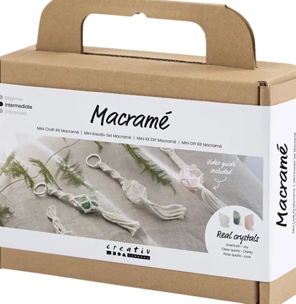 Mini DIY Kit Macramé, Nøglering