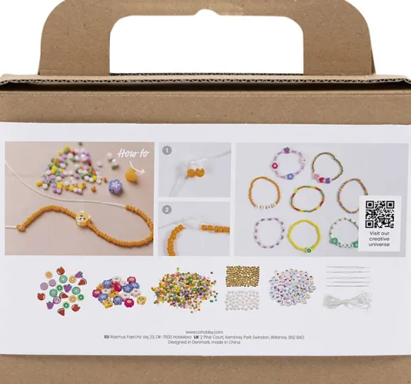 Mini DIY Mix Smykker, Farverige armbånd