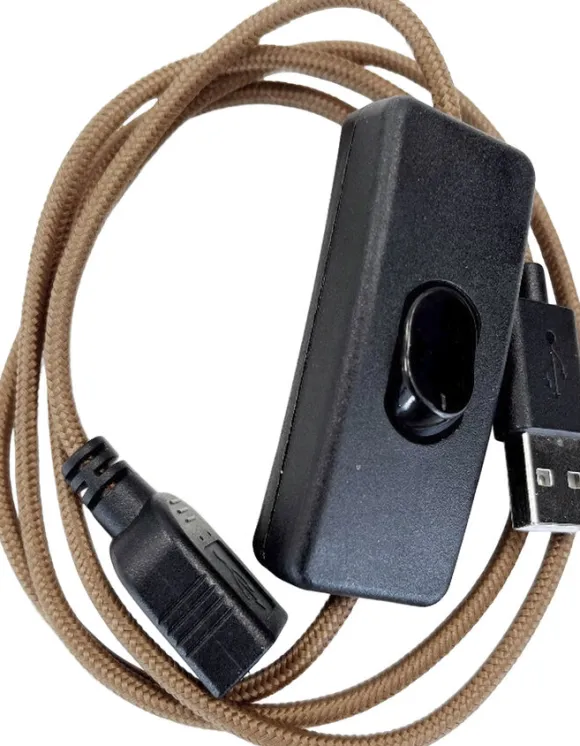 Mini Wattson, USB ext. cord, w. on/off switch, 1,5 m