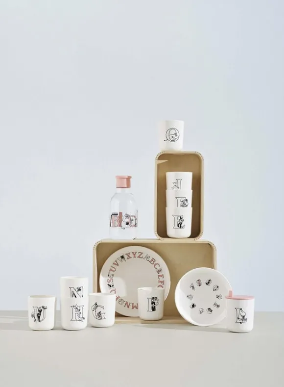 Moomin ABC mugg - O 0.2 l. Moomin white