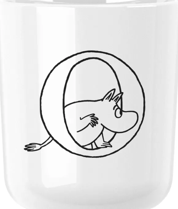Moomin ABC mugg - O 0.2 l. Moomin white