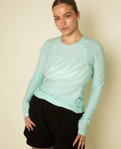 Motion performance langærmet tee - Mint
