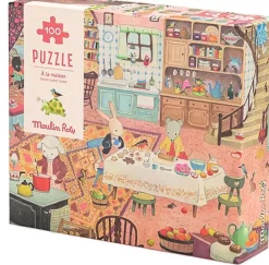 Moulin Roty - Puslespil 100 brk - Hjemmehygge - La Grande Fa