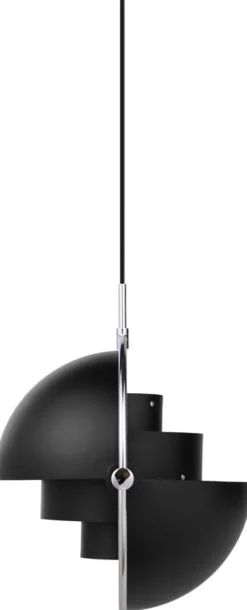 Multi-Lite Pendant (Base: Chrome, Shade: Black Semi Matt)