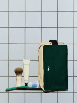 Multi Wash Bag-Medium-Dark green multi